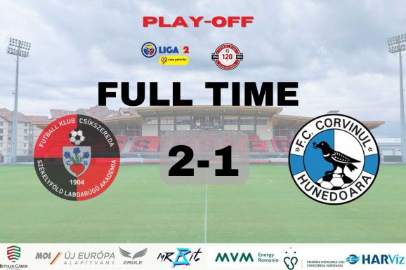 Liga 2: Fordított a Corvinul ellen, fontos hazai győzelmet aratott az FK Csíkszereda